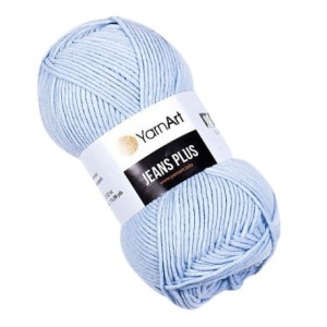 YarnArt Jeans Plus 75 pastelowy błękitny