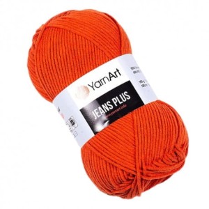 YarnArt Jeans Plus 85 oranż