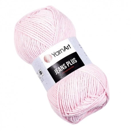 YarnArt Jeans Plus 74 pastelowy róż