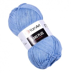 YarnArt Jeans Plus 15 jasny niebieski