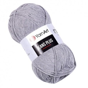 YarnArt Jeans Plus 46 szary
