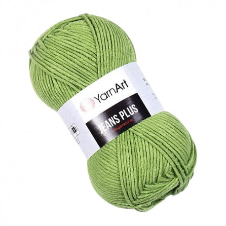YarnArt Jeans Plus 69 soczysta zieleń