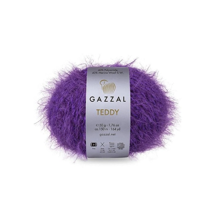 Gazzal Teddy 6551 ciemny fiolet
