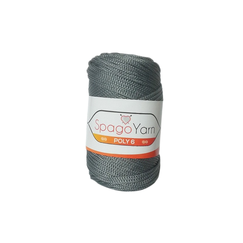 SpagoYarn Poly 6 szary SY064