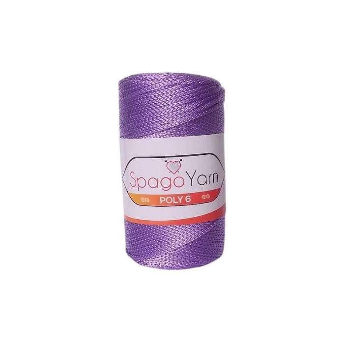 SpagoYarn Poly 6 fioletowy SY130