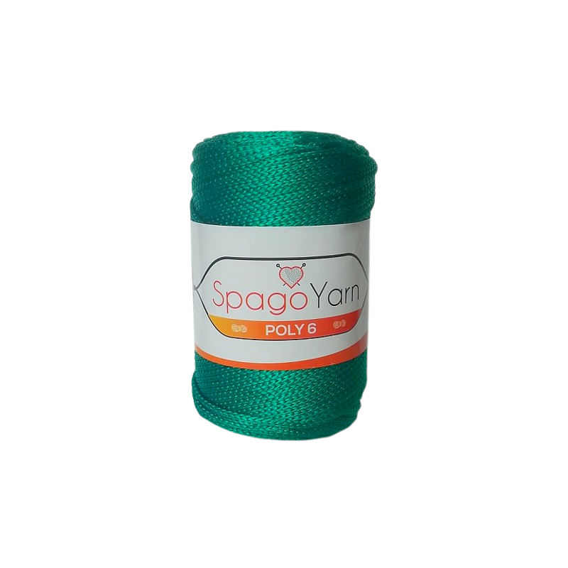 SpagoYarn Poly 6 butelkowa zieleń SY175