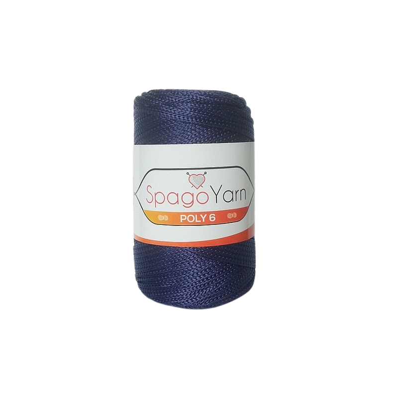 SpagoYarn Poly 6 granatowy SY262