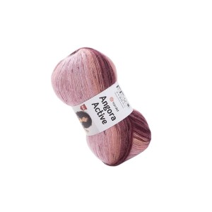 YarnArt Angora Active 846 różowo bordowo morelowy