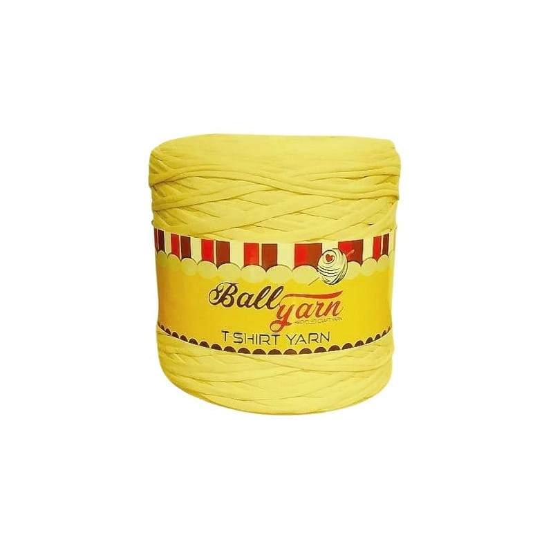 T-shirt Yarn Ball Yarn jasny żółty