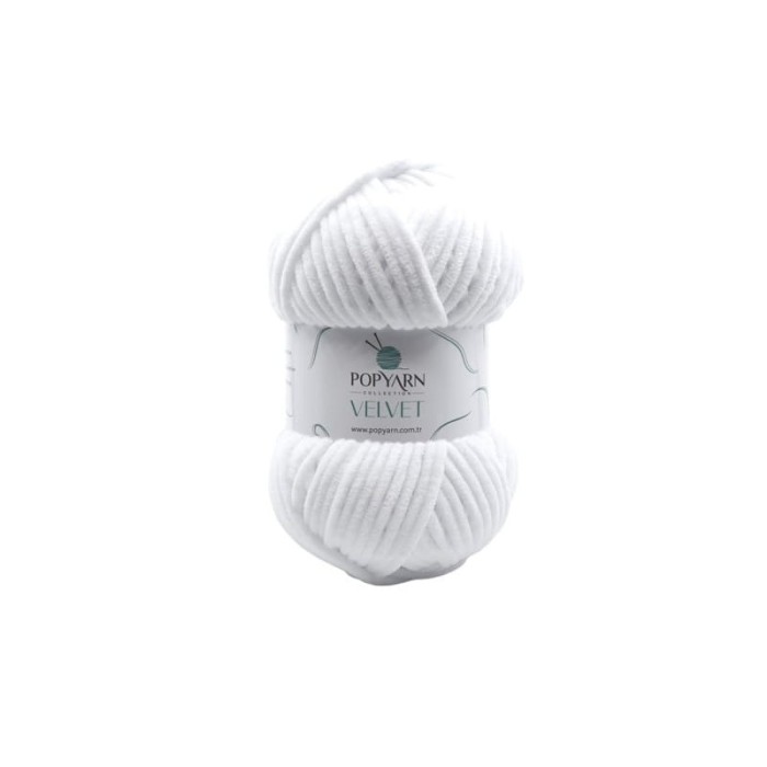 Popyarn Velvet B001 biały