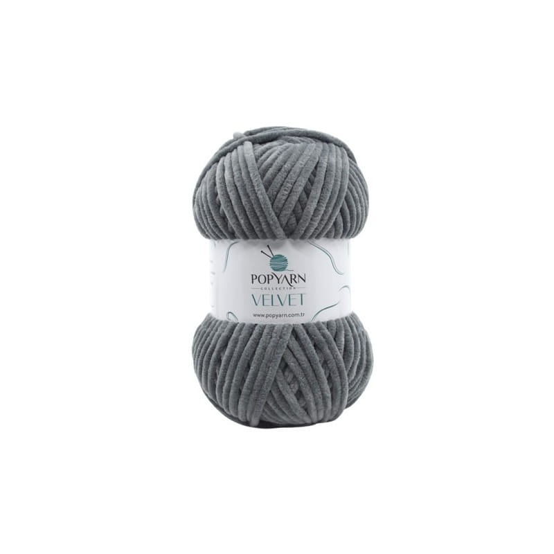 Popyarn Velvet B010 szary
