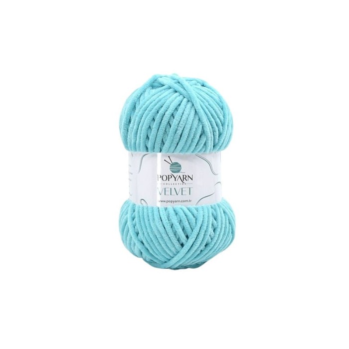 Popyarn Velvet B027 turkusowy