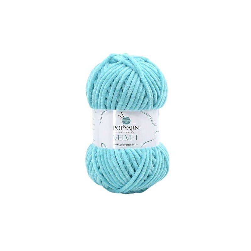 Popyarn Velvet B027 turkusowy