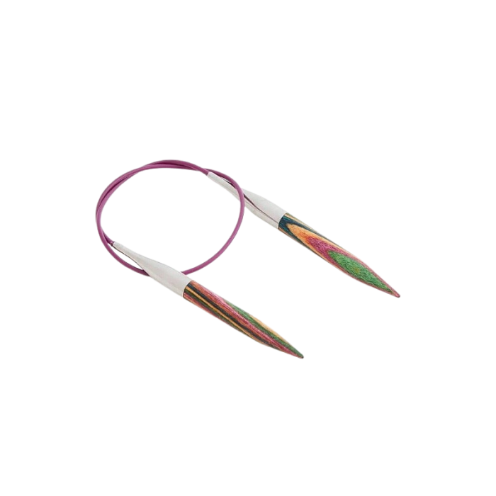 KnitPro Symfonie druty drewniane na żyłce 6mm/50cm