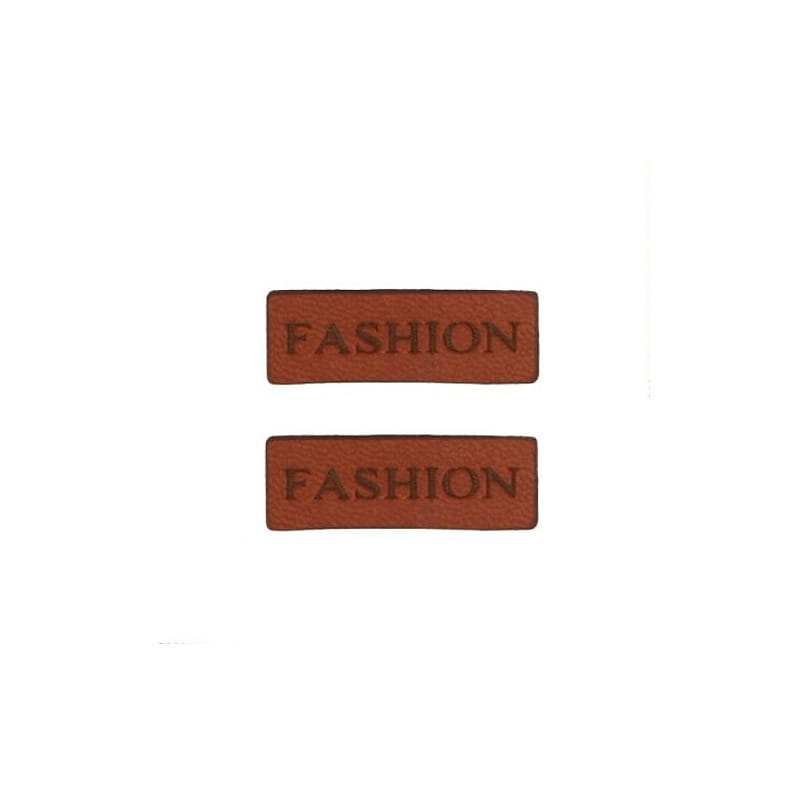 Naszywka Hand Made eko skóra 231 "fashion" 10x35mm
