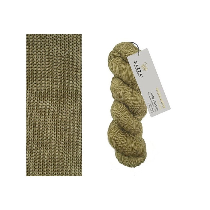 Gazzal Wool Star 3808 GOLDEN OLIVE