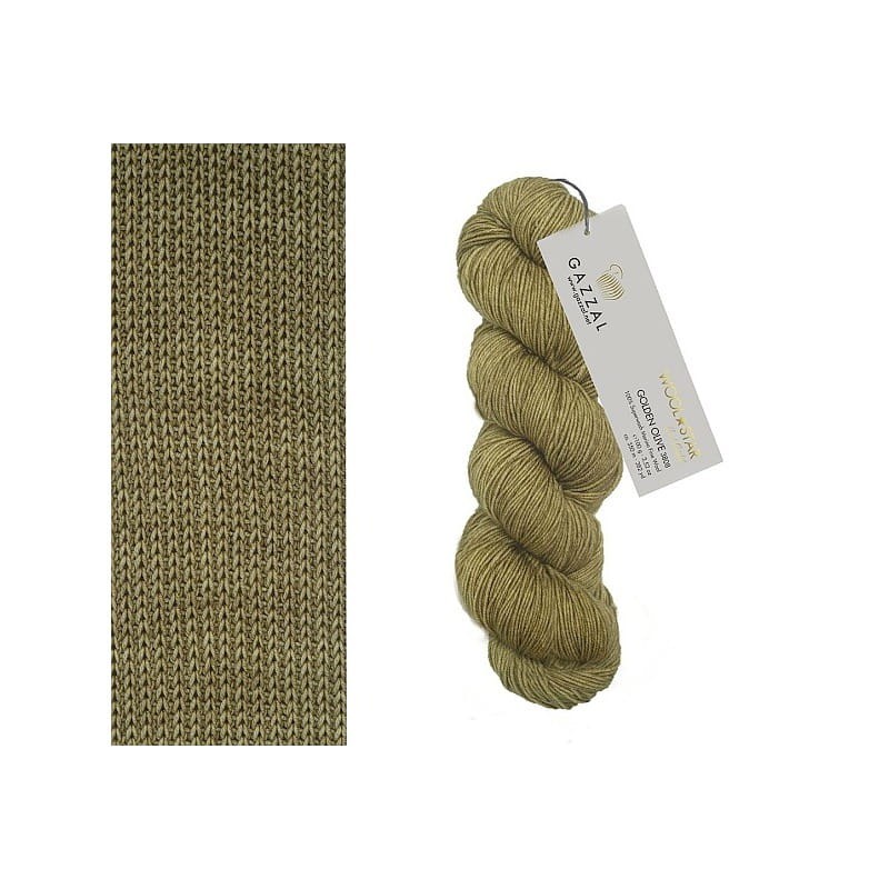 Gazzal Wool Star 3808 GOLDEN OLIVE