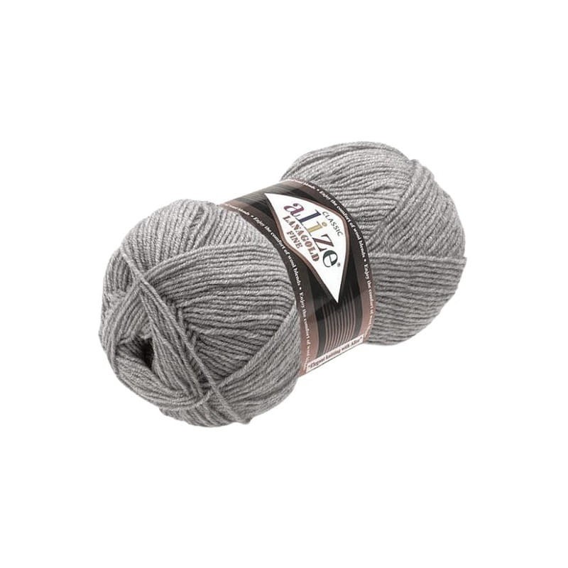 Alize Lanagold Fine 21 popielaty
