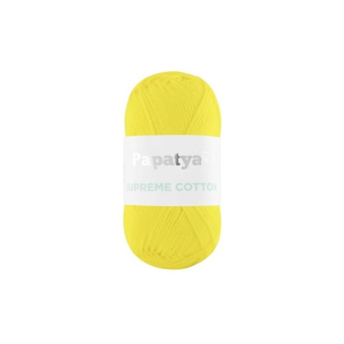 Papatya Supreme Cotton 7050 neonowy żółty