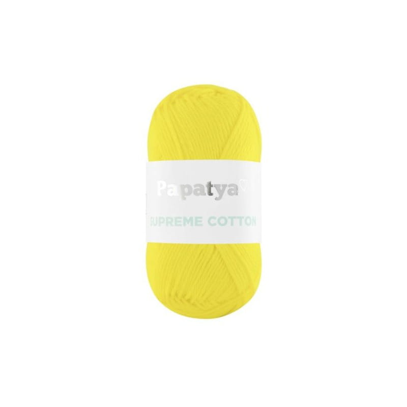 Papatya Supreme Cotton 7050 neonowy żółty