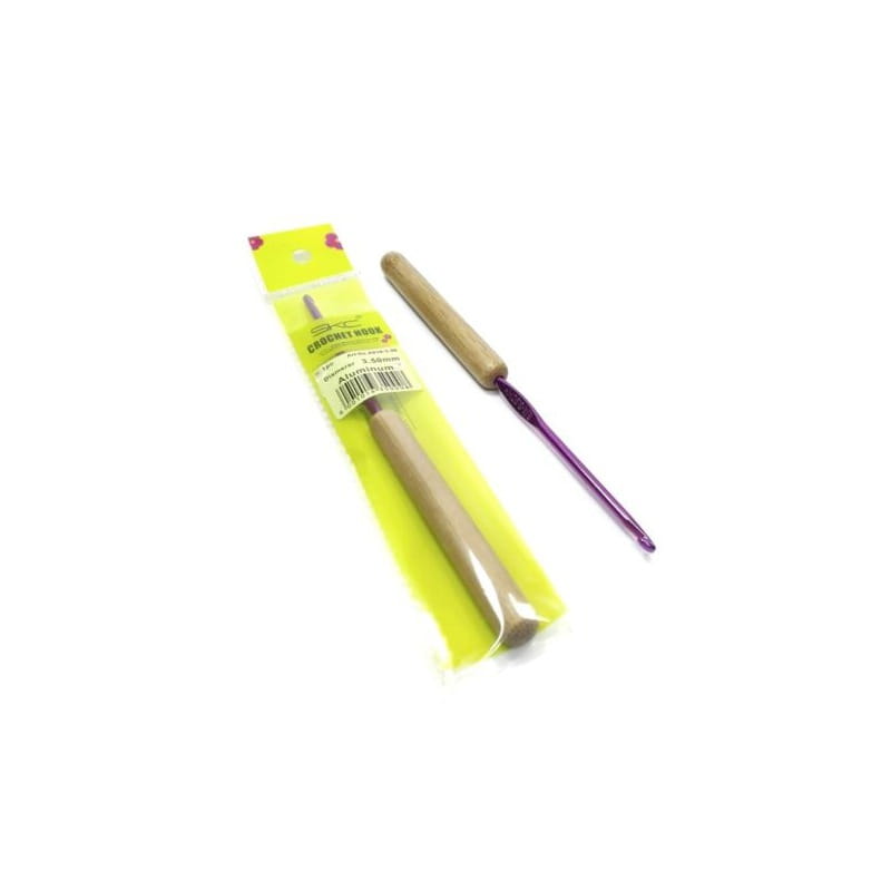 Szydełko aluminiowe z bambusową rączką SKC 3,5mm