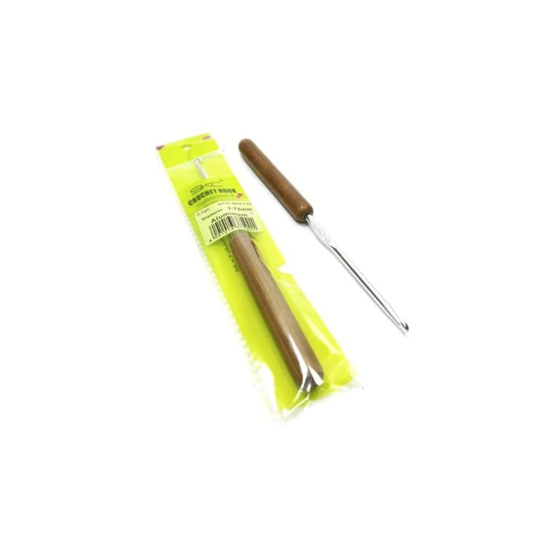Szydełko aluminiowe z bambusową rączką SKC 3,75mm
