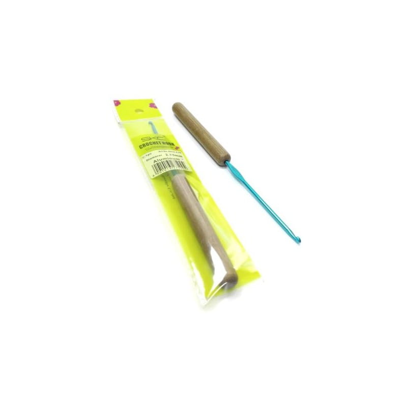 Szydełko aluminiowe z bambusową rączką SKC 2,75mm