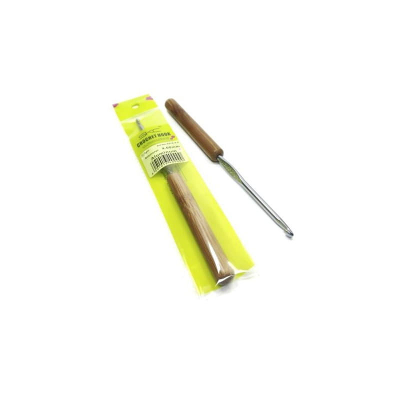 Szydełko aluminiowe z bambusową rączką SKC 4mm