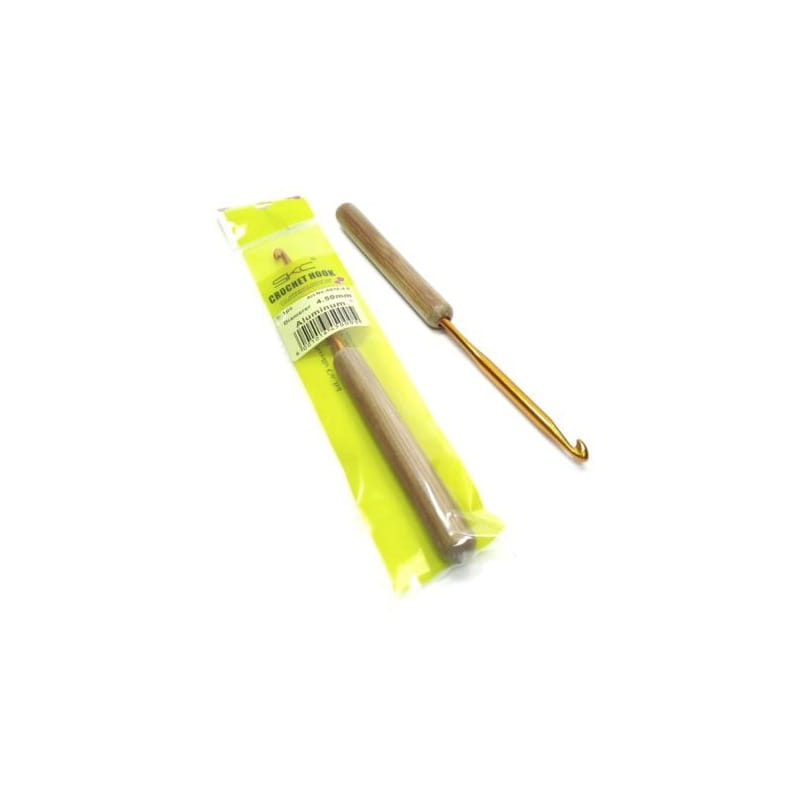 Szydełko aluminiowe z bambusową rączką SKC 4,5mm