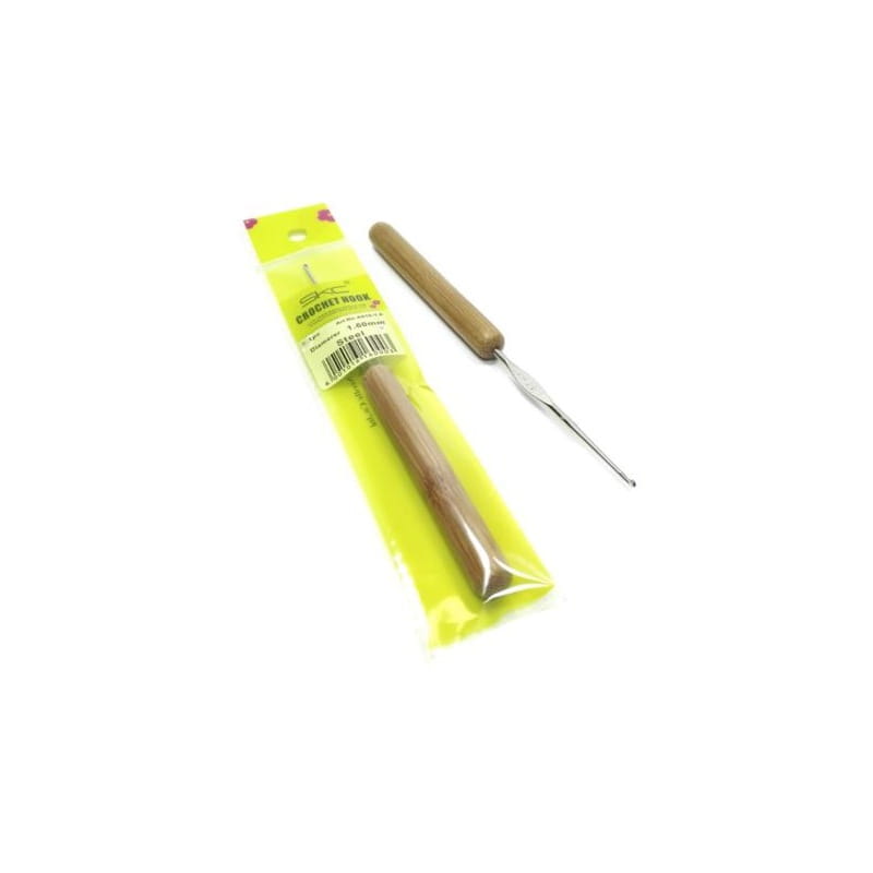 Szydełko stalowe z bambusową rączką SKC 1,6mm