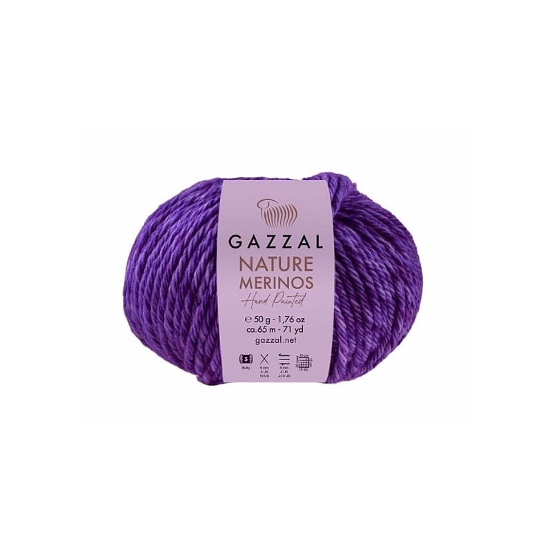 Gazzal Nature Merinos 8313 fioletowy