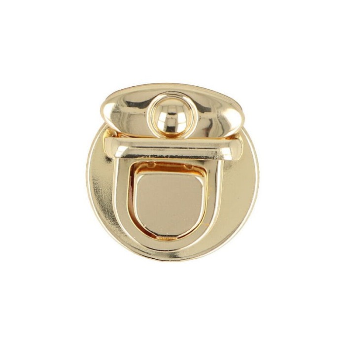Zapięcie do torebki na ząbkach 3x3,5cm złote