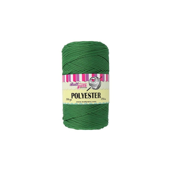 Ball Yarn Polyester Macrame 260 zielony