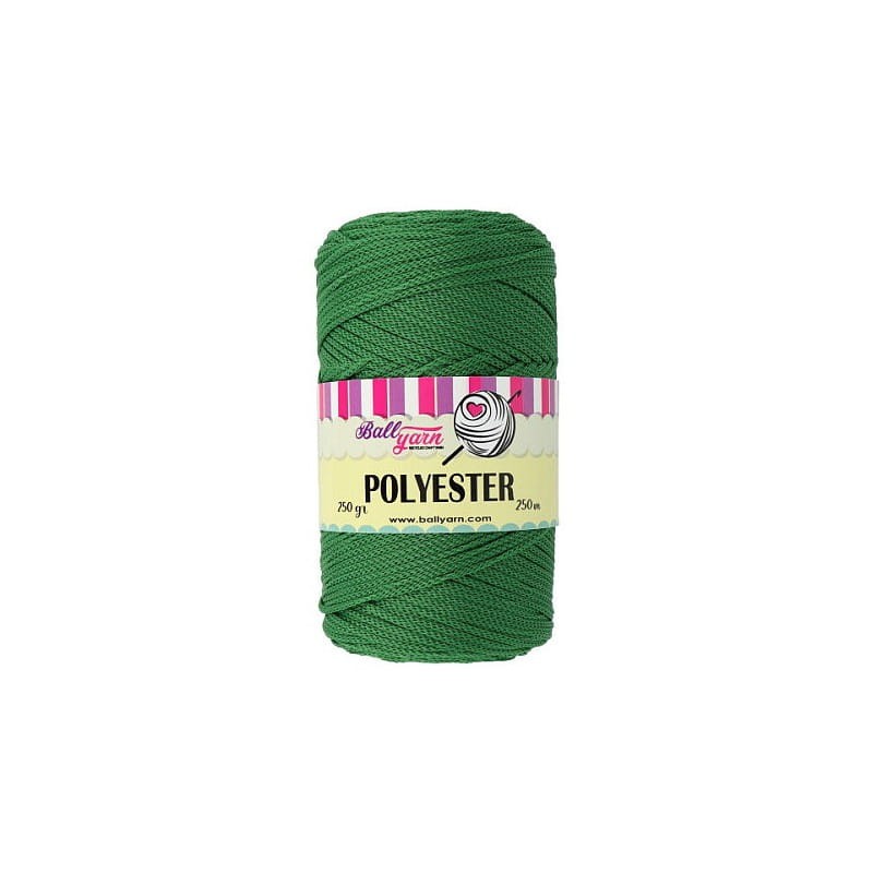 Ball Yarn Polyester Macrame 260 zielony