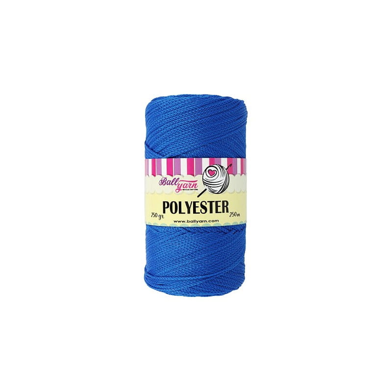 Ball Yarn Polyester Macrame 213 niebieski