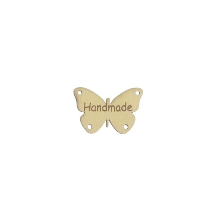 Naszywka Hand Made drewniana 234 "motyl" 20x30mm