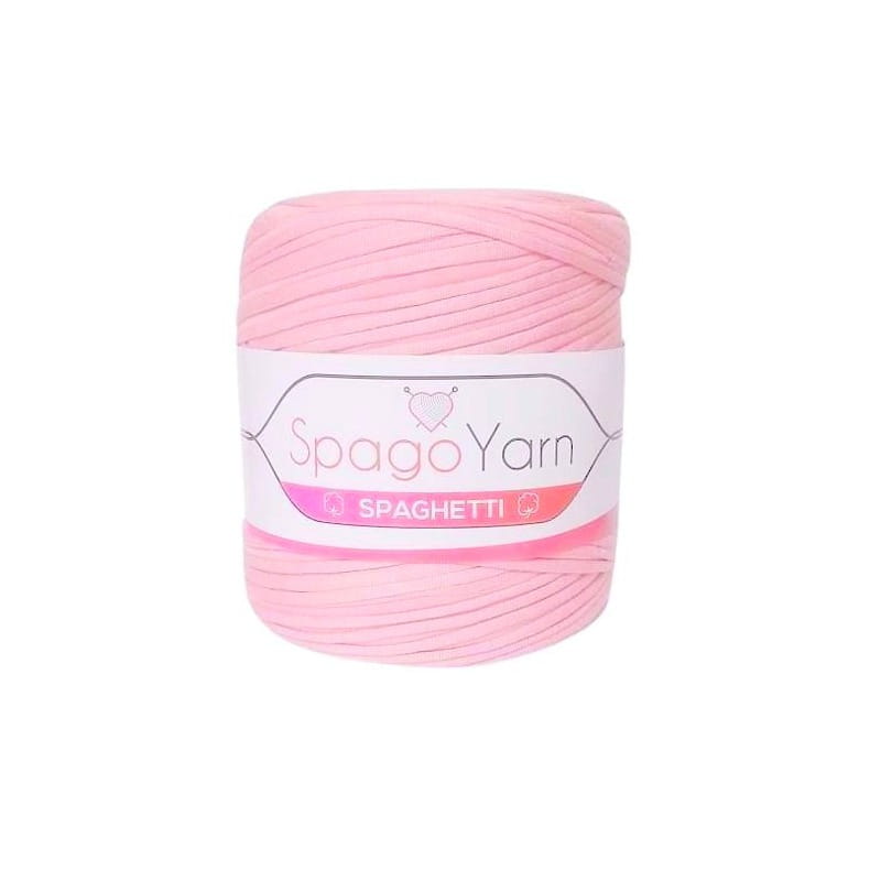Spaghetti Spago Yarn jasny róż