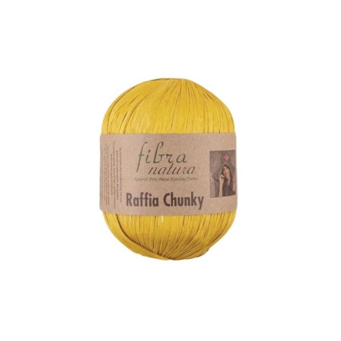 Raffia Chunky Fibra Natura 114-03 żółty
