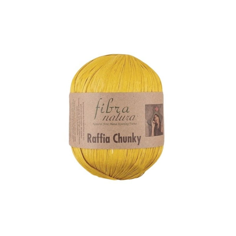 Raffia Chunky Fibra Natura 114-03 żółty