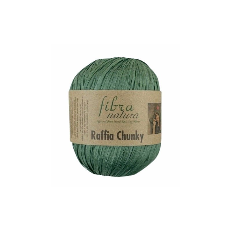Raffia Chunky Fibra Natura 114-14 zielony