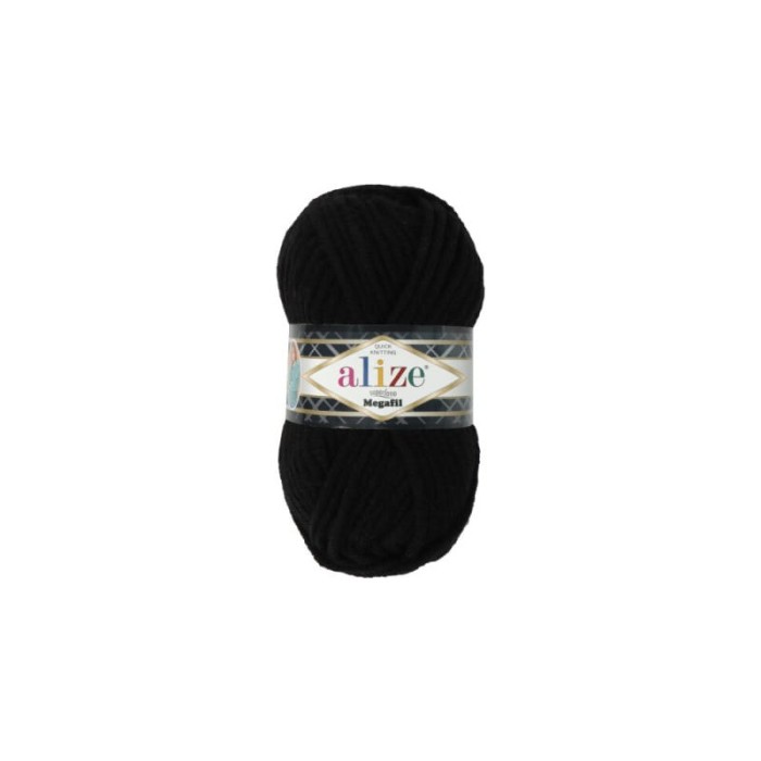 Alize Superlana Megafil 60 czarny