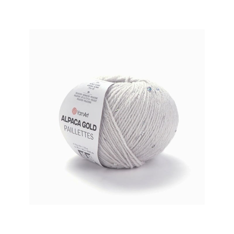 YarnArt Alpaca Gold Paillettes 9303 gołębi