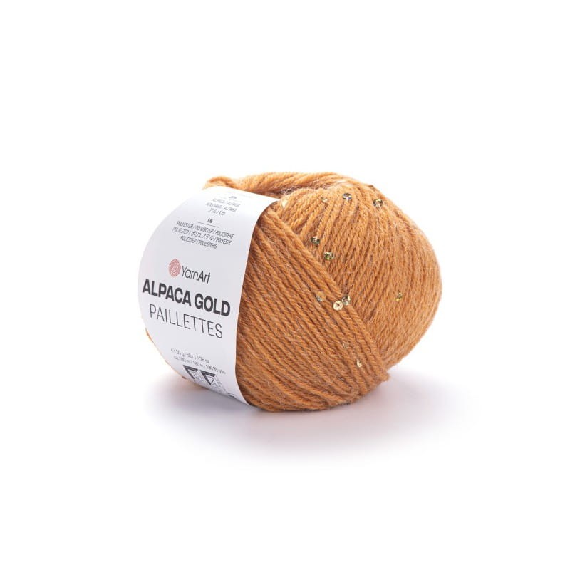 YarnArt Alpaca Gold Paillettes 9311 pomarańczowy