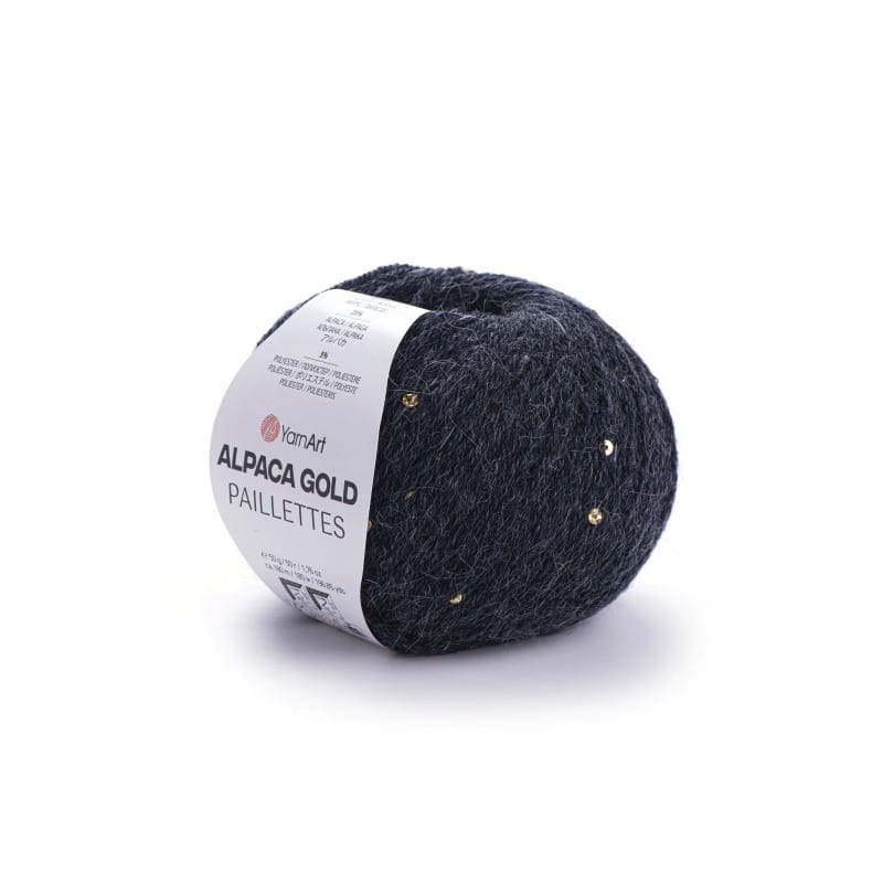 YarnArt Alpaca Gold Paillettes 9314 grafit