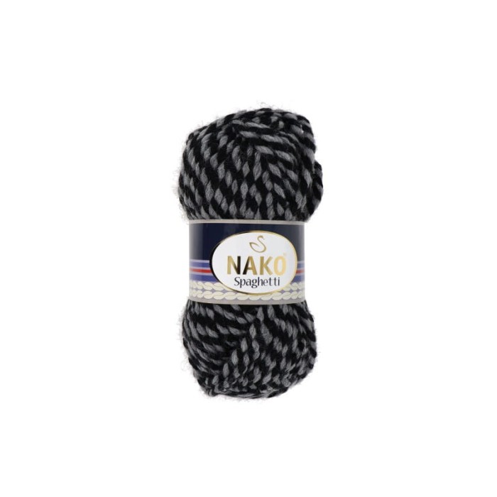 Nako Spaghetti 21365 szaro czarny melanż
