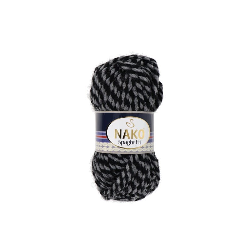 Nako Spaghetti 21365 szaro czarny melanż