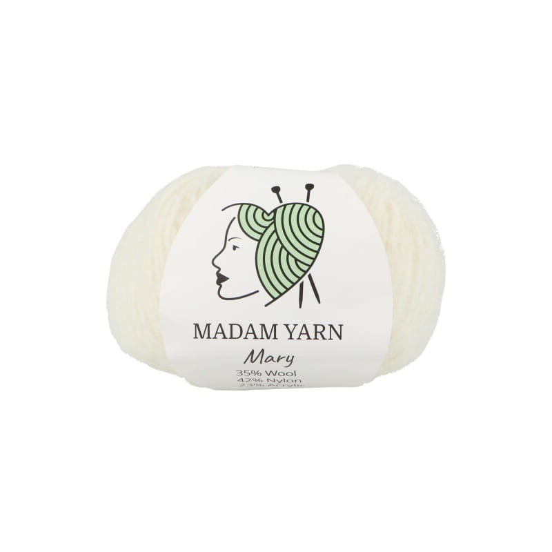 Madam Yarn Mary 101 biały