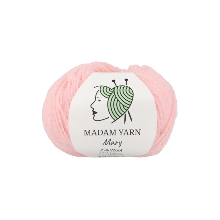 Madam Yarn Mary 133 jasny róż