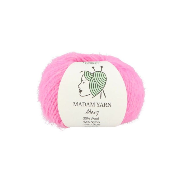 Madam Yarn Mary 140 różowy
