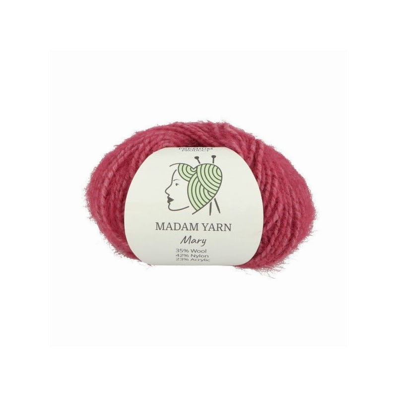 Madam Yarn Mary 173 bordowy